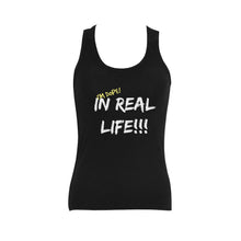 Load image into Gallery viewer, UNIQUE BLACK RACEBACK TANK TOP WOMENS TSHIRT