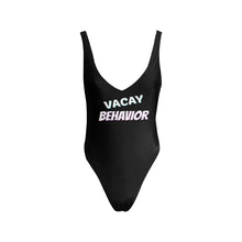 Load image into Gallery viewer, VACAY BLACK Sexy Low Back Black One-Piece Swimsuit up to 3XXX