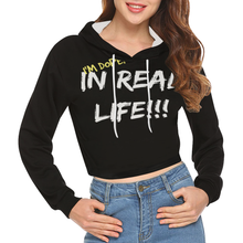 Load image into Gallery viewer, UNIQUE WOMENS NOVELTY CROP TOP HOODIE PLUS SIZE