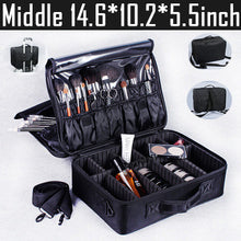 Load image into Gallery viewer, High Quality Professional Makeup Organizer Cosmetic Case Travel Large Capacity Storage Bag Suitcases