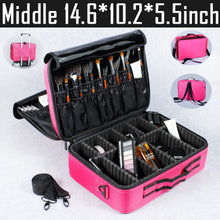 Load image into Gallery viewer, High Quality Professional Makeup Organizer Cosmetic Case Travel Large Capacity Storage Bag Suitcases