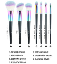 Load image into Gallery viewer, unicorn makeup brushes