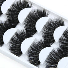 Load image into Gallery viewer, 5x pairs Thick Long FAUX Mink Eye Lashes