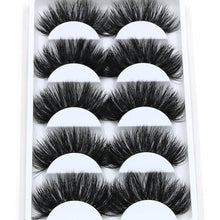 Load image into Gallery viewer, 5x pairs Thick Long FAUX Mink Eye Lashes