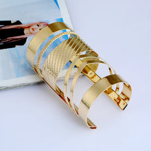 Load image into Gallery viewer, Find Me 2017 Fashion Vintage Curved Ethnic Cuff Bracelet Bohemian Statement Bangles Hollow Couple Bracelets Bangle Women Jewelry