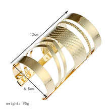 Load image into Gallery viewer, Find Me 2017 Fashion Vintage Curved Ethnic Cuff Bracelet Bohemian Statement Bangles Hollow Couple Bracelets Bangle Women Jewelry