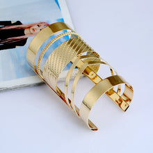 Load image into Gallery viewer, Find Me 2017 Fashion Vintage Curved Ethnic Cuff Bracelet Bohemian Statement Bangles Hollow Couple Bracelets Bangle Women Jewelry
