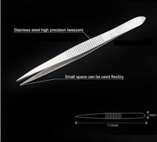 Load image into Gallery viewer, RDEER 4pcs Precision Electronics Tweezers Anti-Skid Forceps Stainless Steel Makeup Repair Multi Hand Tools