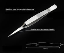 Load image into Gallery viewer, RDEER 4pcs Precision Electronics Tweezers Anti-Skid Forceps Stainless Steel Makeup Repair Multi Hand Tools