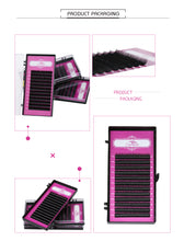 Load image into Gallery viewer, All Size J B C D Curl Individual Mink Eyelash Extension .05 .10 .15mm Natural Black Thick Soft Lashes Extension For Professionals