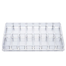 Load image into Gallery viewer, Cosmetics Eyeshadow Organizer Clear Acrylic Lipstick Storage Box Makeup Jewelry Show Shelf Stand 22x12x2.5cm