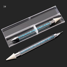 Load image into Gallery viewer, 1pcs Dual-ended BLING Rhinestone Picker Wax Pencil CrystalNAIL ART TOOL