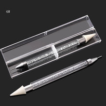 Load image into Gallery viewer, 1pcs Dual-ended BLING Rhinestone Picker Wax Pencil CrystalNAIL ART TOOL