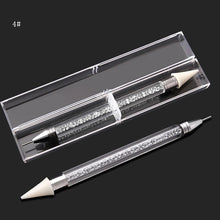 Load image into Gallery viewer, 1pcs Dual-ended BLING Rhinestone Picker Wax Pencil CrystalNAIL ART TOOL