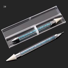 Load image into Gallery viewer, 1pcs Dual-ended BLING Rhinestone Picker Wax Pencil CrystalNAIL ART TOOL