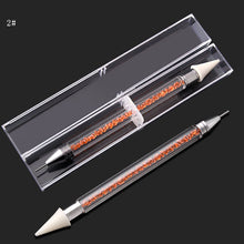 Load image into Gallery viewer, 1pcs Dual-ended BLING Rhinestone Picker Wax Pencil CrystalNAIL ART TOOL