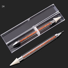 Load image into Gallery viewer, 1pcs Dual-ended BLING Rhinestone Picker Wax Pencil CrystalNAIL ART TOOL