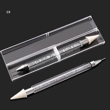 Load image into Gallery viewer, 1pcs Dual-ended BLING Rhinestone Picker Wax Pencil CrystalNAIL ART TOOL