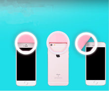 Load image into Gallery viewer, Mobile LED Selfie Ring Cover For iPhone 5s 6S Samsung Android Phone Light Beauty Case