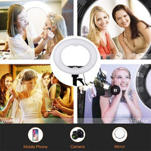 Load image into Gallery viewer, LED Ring Light w/ Stand Dimmable 5500K Light Kit for BEAUTY Camera, Smartphone, YouTube, Photography, Video