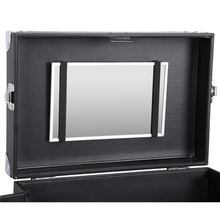 Load image into Gallery viewer, Professional Trolley NAIL OR MAKEUP Train Case Black