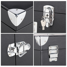 Load image into Gallery viewer, Professional Trolley NAIL OR MAKEUP Train Case Black