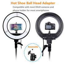 Load image into Gallery viewer, LED Ring Light w/ Stand Dimmable 5500K Light Kit for BEAUTY Camera, Smartphone, YouTube, Photography, Video