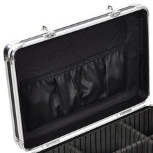 Load image into Gallery viewer, BLACK Rolling Makeup Case with Drawers