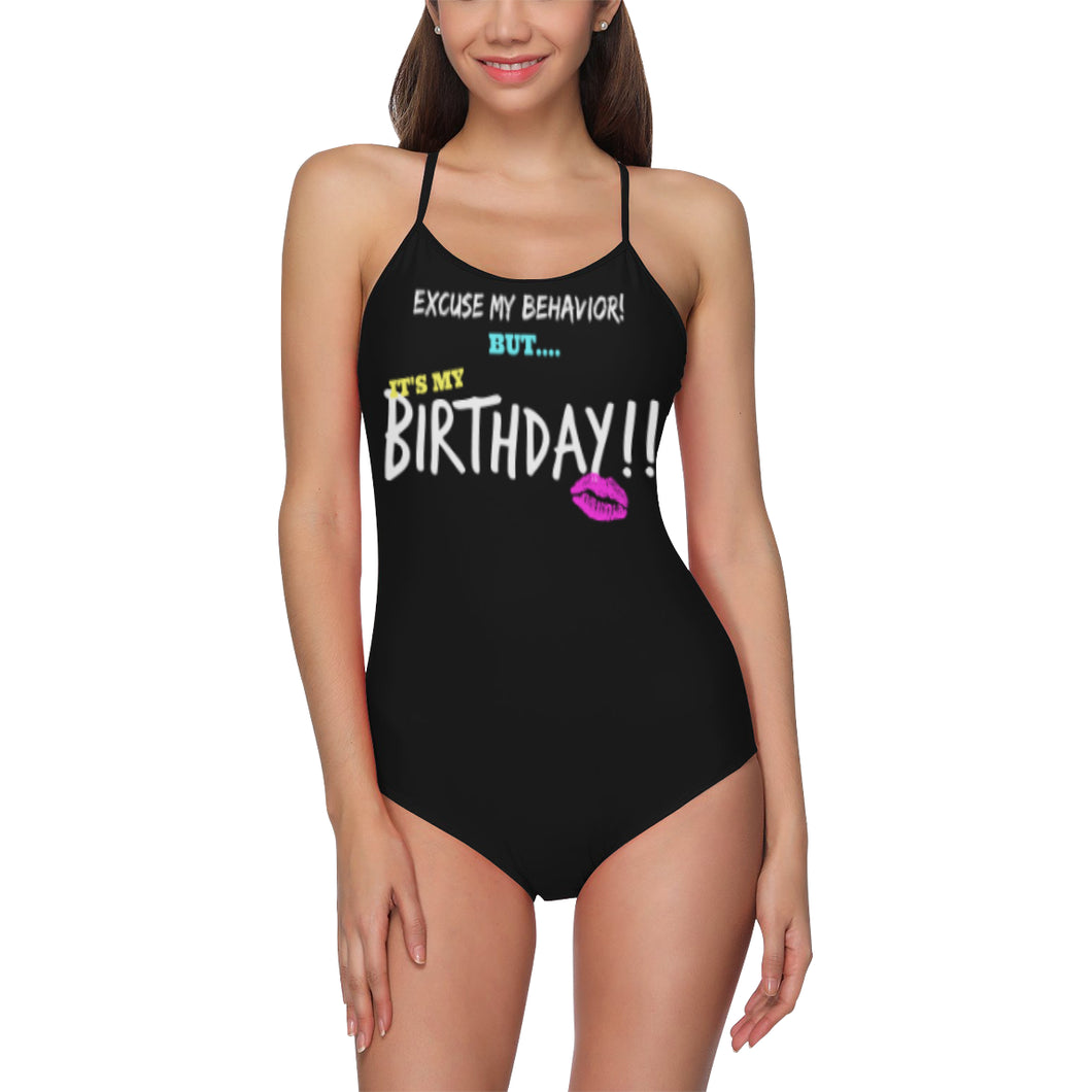 UNIQUE NOVELTY WOMENS  BIRTHDAY ONE PIECE Swimsuit UP TO 3XXX