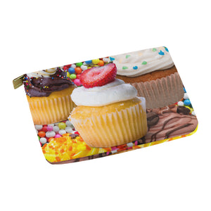 UNIQUE NOVELTY OVERSIZED CUPCAKE2  Carry-All MAKEUP BAG 12.5''x8.5''