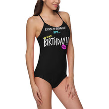 Load image into Gallery viewer, UNIQUE NOVELTY WOMENS  BIRTHDAY ONE PIECE Swimsuit UP TO 3XXX

