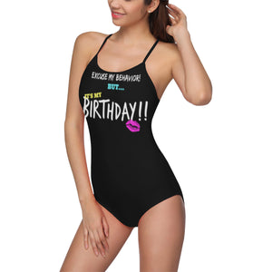 UNIQUE NOVELTY WOMENS  BIRTHDAY ONE PIECE Swimsuit UP TO 3XXX