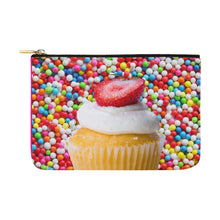 Load image into Gallery viewer, UNIQUE NOVELTY OVERSIZE MAKEUP COSMETICS TRAVEL BAG CUPCAKE 12.5&#39;&#39;x8.5&#39;&#39;
