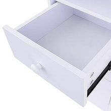 Load image into Gallery viewer, WHITE NAIL TECHNICIAN TABLE MANICURIST DESK WITH DRAWERS
