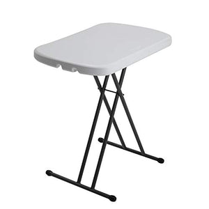 Adjustable MOBILE NAIL TECH Folding Table White