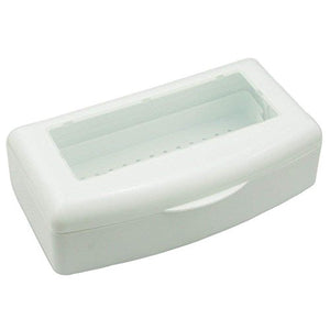 Nail Sterilization Box Alcohol Plastic Disinfection Nail Tray Easy Cleaner