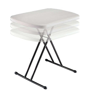 Adjustable MOBILE NAIL TECH Folding Table White