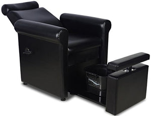 Black Pedicure Foot Spa Station Chair (FOOT TUB NOT INCLUDED)
