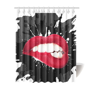 Lipstick Makeup Shower Curtain 69"x 84"