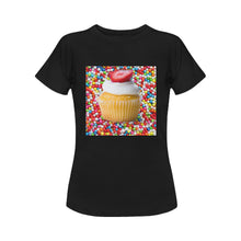 Load image into Gallery viewer, UNIQUE NOVELTY WOMENS CUPCAKE TSHIRT 3 COLORS
