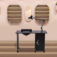 Load image into Gallery viewer, Manicure Nail Table, Steel Frame Nail Station Table Manicure Salon Spa Table Nail Art Desk
