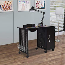 Load image into Gallery viewer, Manicure Nail Table, Steel Frame Nail Station Table Manicure Salon Spa Table Nail Art Desk
