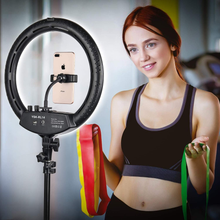 Load image into Gallery viewer, Ring Light with Tripod Stand, Yesker 14 Inch LED Ringlight Kit with Phone Holder Adjustable Color Temperature Circle Lighting, Led Photo Beauty Ring Lights for Camera for Vlog, Makeup, Video Shooting
