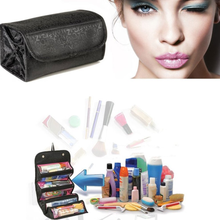 Load image into Gallery viewer, New Arrival Foldable Design Women Makeup Beauty Toiletry Storage Bag Waterproof Large Capacity Make up Organizer Pouch Bag Black
