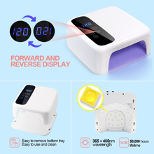 Load image into Gallery viewer, Cordless Led Nail Lamp, BETE Wireless Nail Dryer, 72W Rechargeable Led Nail Light, Portable Gel UV Led Nail Lamp with 4 Timer Setting Sensor and LCD Display, Professional Led Nail Lamp for Gel Polish
