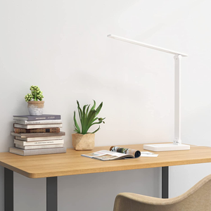 Lepro LED Desk Lamp with USB Charging Port Dimmable Home Office Lamp Touch Control Bright Reading Table Lamp, 3 Color Modes with 5 Brightness Level, Eye Caring Natural Light Modern Task Lamp (White)