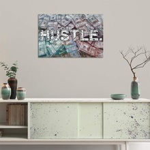 Load image into Gallery viewer, Motivational Hustle Wall Art Inspirational Entrepreneur Quotes Office Decor Canvas Painting Inspiring Poster Pictures Prints Framed Artwork Office Living Room Decorations Wall Decor - 12&quot;Hx18&quot;W
