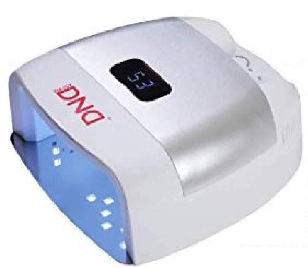 Daisy DND 60W LED UV Nail Curing Lamp Light for Gel Nail Polish, 42 LED Lights, Auto-On Sensing System, Digital Timer (WHITE) W/Glitter