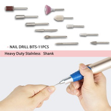 Load image into Gallery viewer, Nail Drill - Professional Nail Drill Machine 25000 Rpm Electric Nail Drill for Acrylic, Gel Nails, Manicure Pedicure Polishingwith 11Pcs Nail Drill Bits and Sanding Bands for Home and Salon Use
