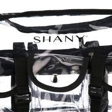 Load image into Gallery viewer, SHANY Clear Makeup Bag, Pro Mua Rectangular Bag with Shoulder Strap, Large
